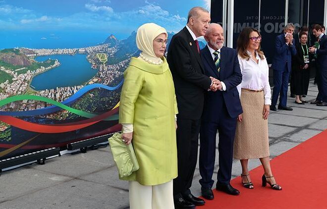 Cumhurbaşkanı Erdoğan G20 Zirvesi’nde: Resmi törenle karşılandı