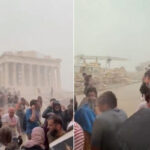Atinadaki parthenon tapinaginda etkili olan firtina ve saganak yagmur panige yol acti R7tGpIgb