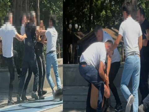 Tartistiklari kisiyi doven 4 kisi gozaltina alindi olay kamerada y4CyjU2U